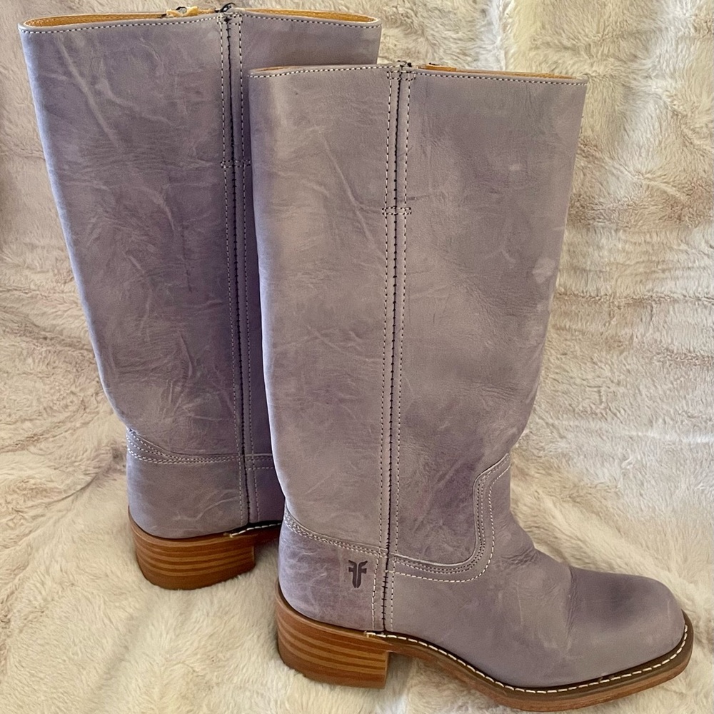 RARE Lilac Frye 14L CAMPUS Boot Womens US 7M Leather 77050 Made in USA